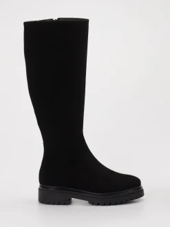 Andrea Puccini – Langschaftstiefel aus Leder schwarz