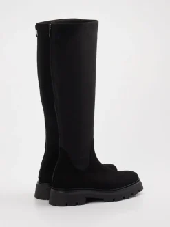 Andrea Puccini – Langschaftstiefel aus Leder schwarz