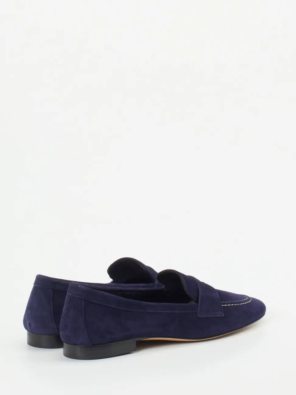 Andrea Puccini – Loafer aus Veloursleder in Tiefblau