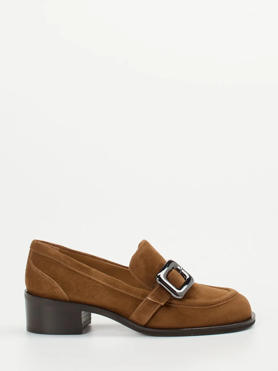 Andrea Puccini – Loafer aus Veloursleder cognacbraun