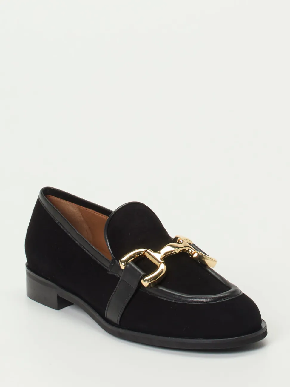 Andrea Puccini – Loafer aus Veloursleder Schwarz