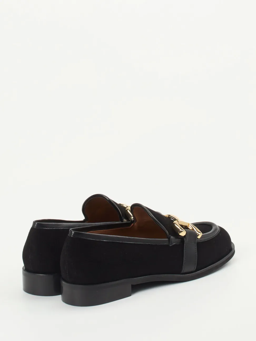 Andrea Puccini – Loafer aus Veloursleder Schwarz