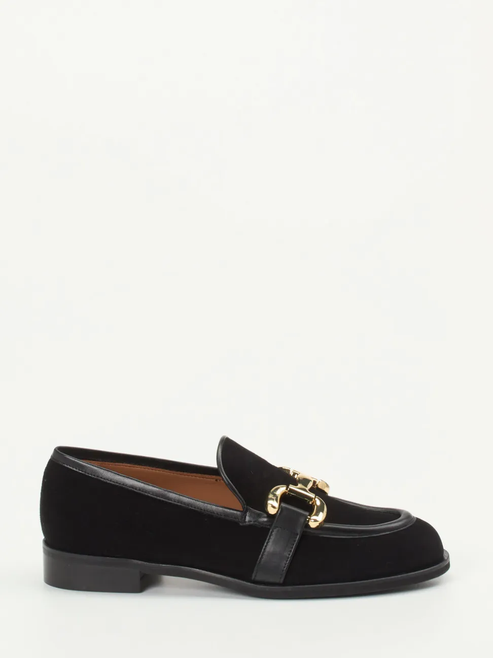 Andrea Puccini – Loafer aus Veloursleder Schwarz