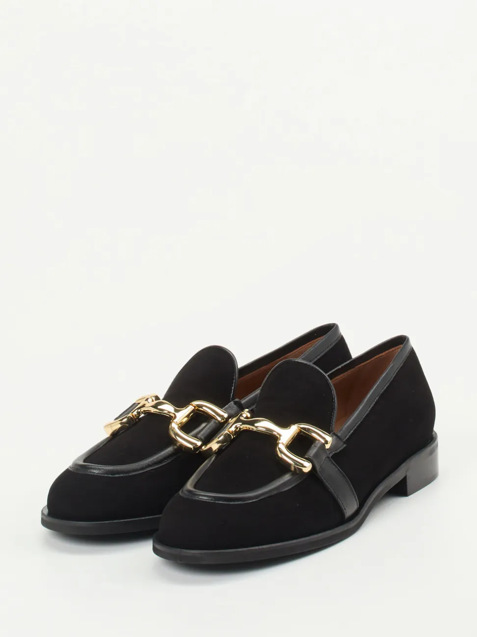 Andrea Puccini – Loafer aus Veloursleder Schwarz