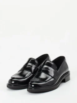 Andrea Puccini – Loafer aus Hochglanzleder schwarz