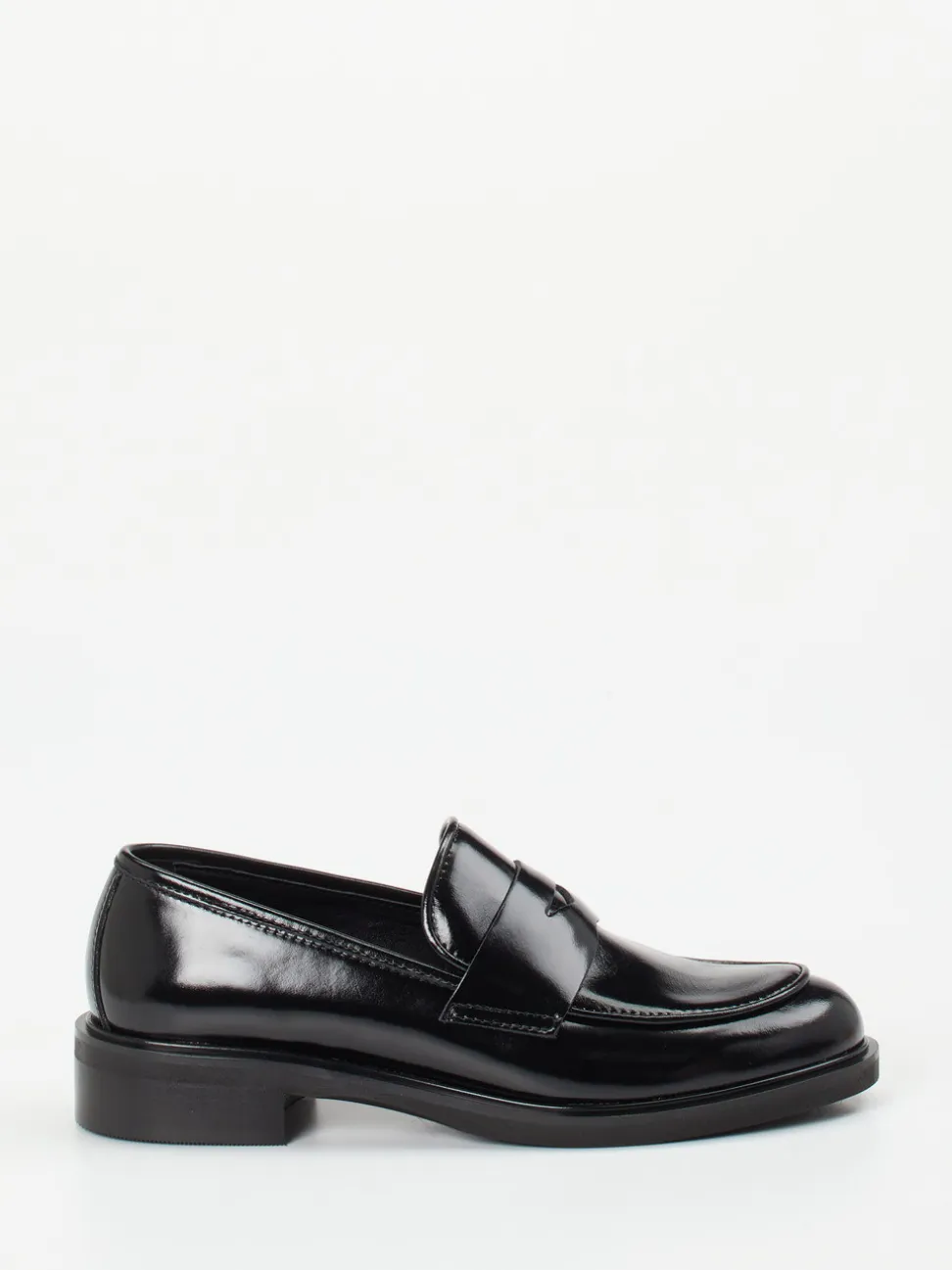Andrea Puccini – Loafer aus Hochglanzleder schwarz