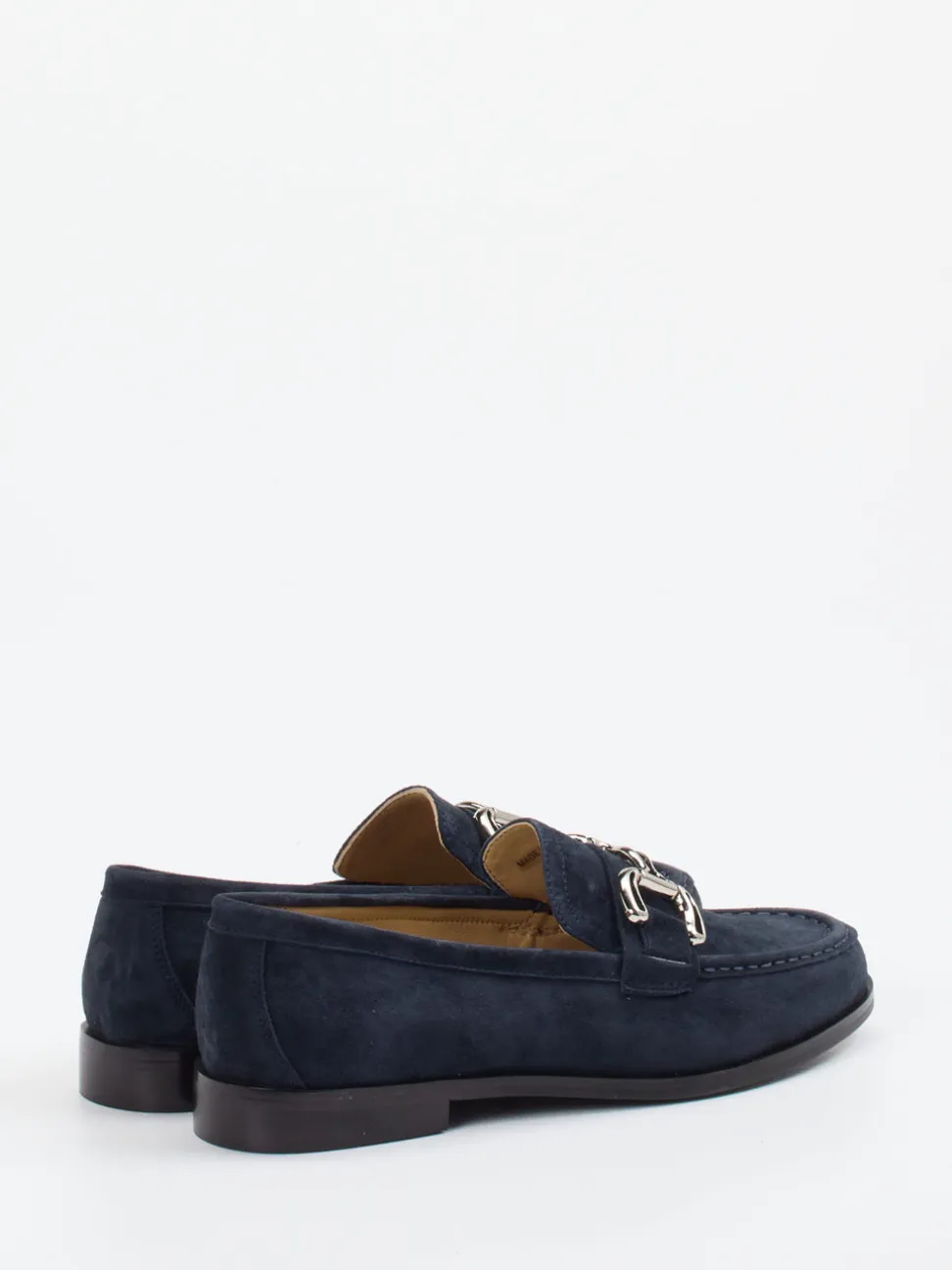Andrea Puccini – Loafer aus Veloursleder Dunkelblau