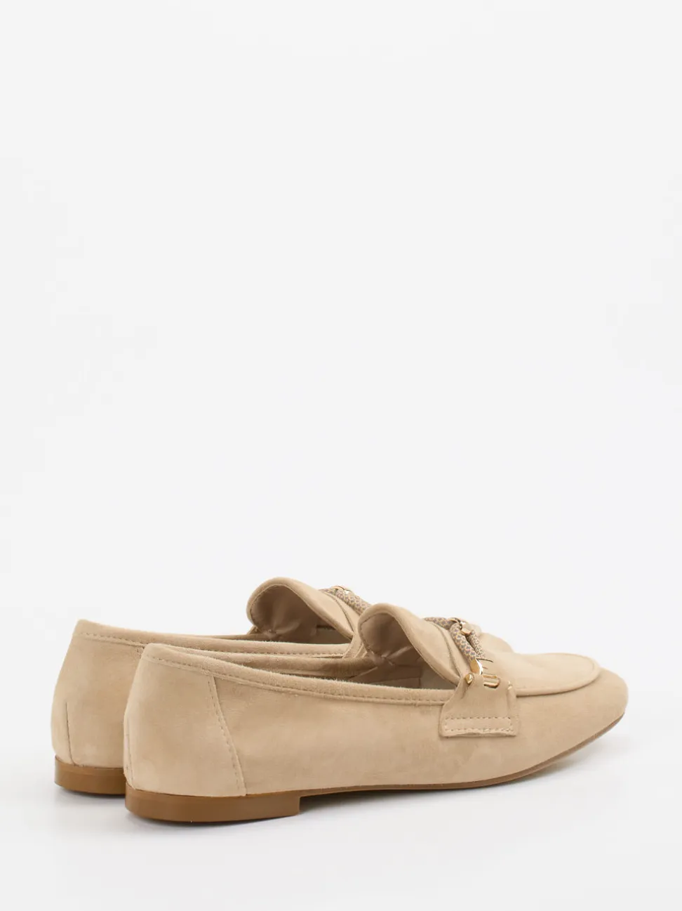 Andrea Puccini – Loafer aus Veloursleder beige