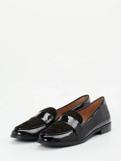 Andrea Puccini – Loafer aus Lackleder Schwarz