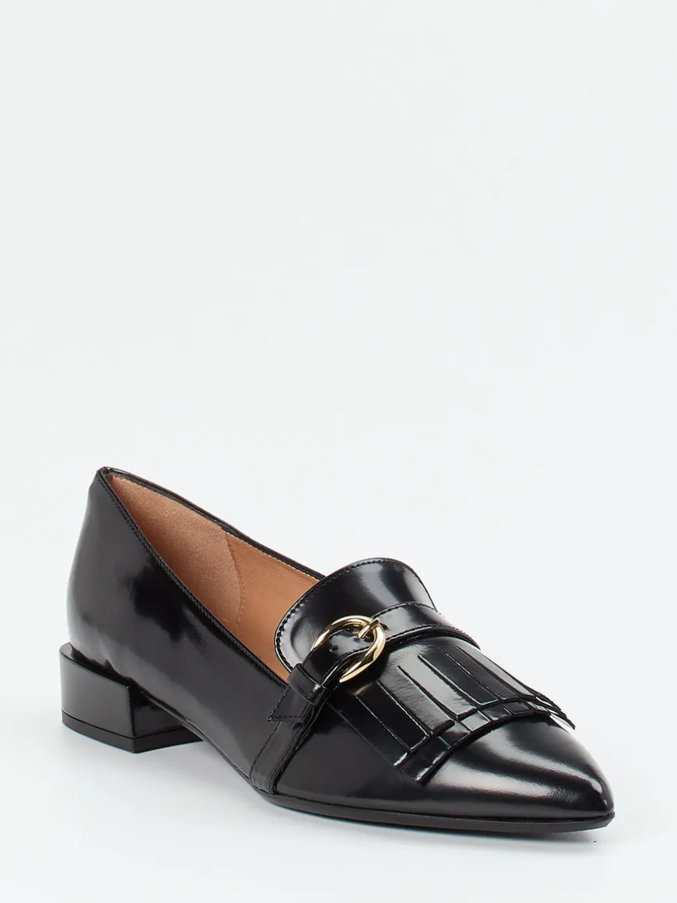 Andrea Puccini – Loafer aus Hochglanzleder schwarz
