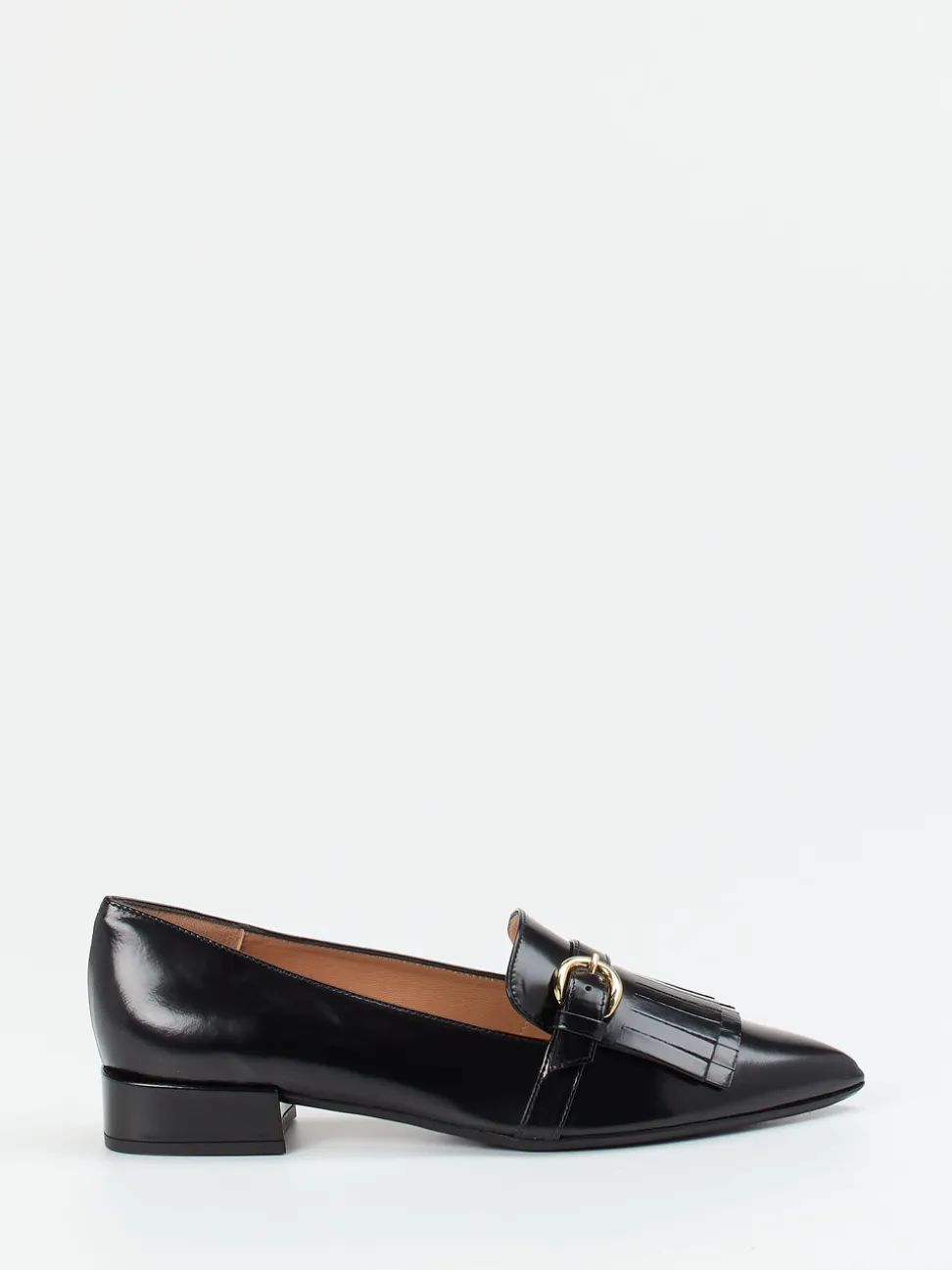 Andrea Puccini – Loafer aus Hochglanzleder schwarz