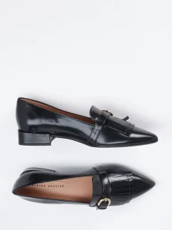 Andrea Puccini – Loafer aus Hochglanzleder schwarz
