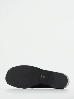 Andrea Puccini – Loafer aus Veloursleder tiefviolett