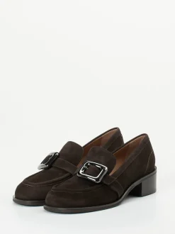 Andrea Puccini – Loafer aus Veloursleder Dunkelbraun