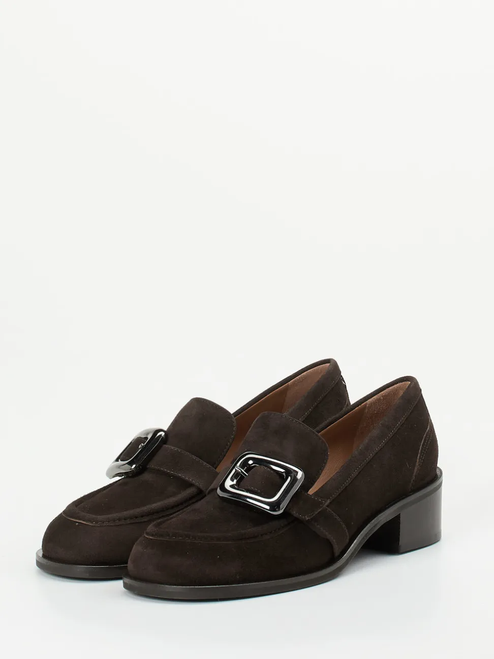 Andrea Puccini – Loafer aus Veloursleder Dunkelbraun