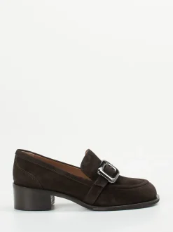 Andrea Puccini – Loafer aus Veloursleder Dunkelbraun