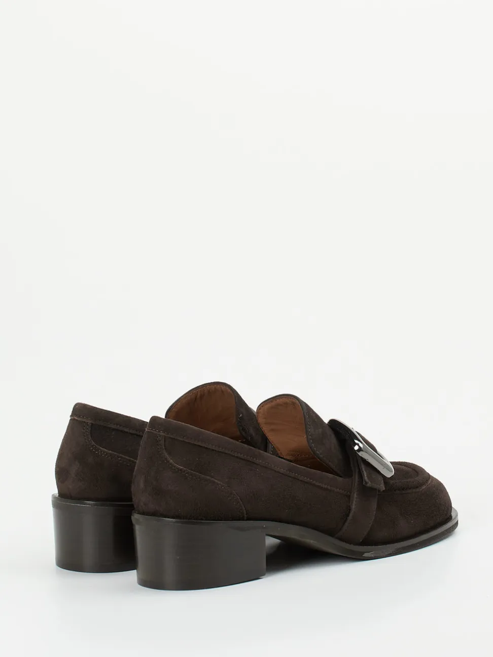 Andrea Puccini – Loafer aus Veloursleder Dunkelbraun