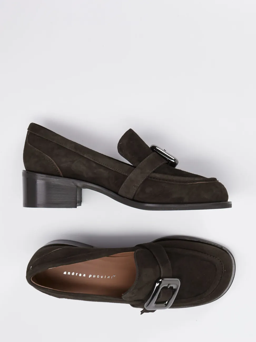 Andrea Puccini – Loafer aus Veloursleder Dunkelbraun