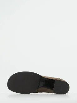 Andrea Puccini – Loafer aus Veloursleder in Taupe