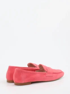 Andrea Puccini – Loafer aus Veloursleder Korallrosa