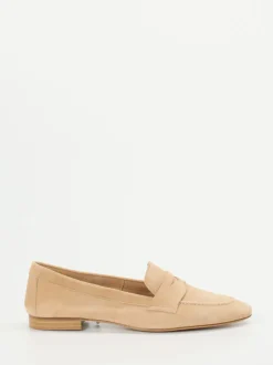 Andrea Puccini – Loafer aus Veloursleder beige
