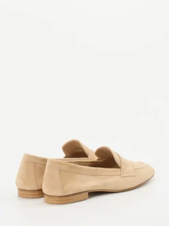 Andrea Puccini – Loafer aus Veloursleder beige