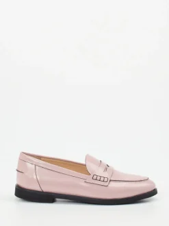 Andrea Puccini – Loafer aus Hochglanzleder in Rosa