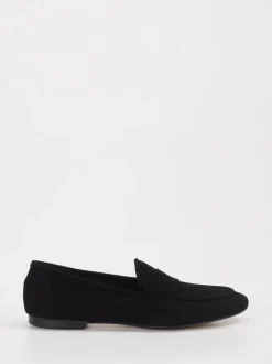 Andrea Puccini – Loafer aus Veloursleder Schwarz