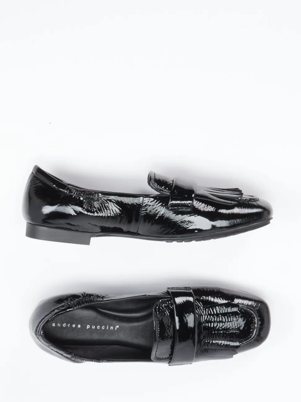 Andrea Puccini – Loafer aus Lackleder schwarz