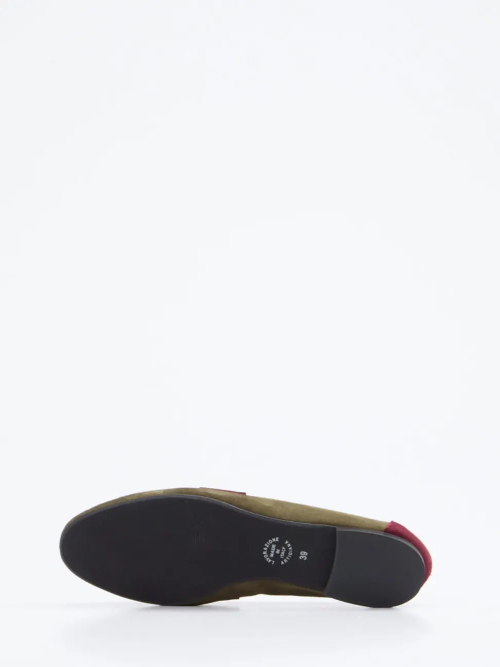 Andrea Puccini – Loafer aus Veloursleder Olivgrün