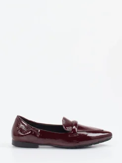 Andrea Puccini – Loafer aus Lackleder in Bordeaux