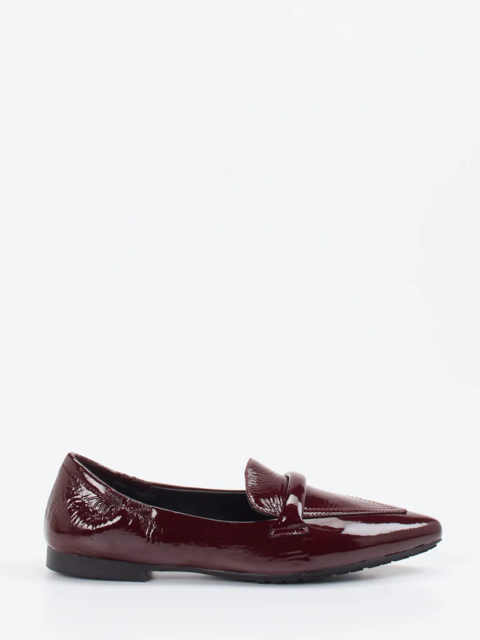 Andrea Puccini – Loafer aus Lackleder in Bordeaux