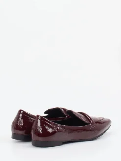 Andrea Puccini – Loafer aus Lackleder in Bordeaux