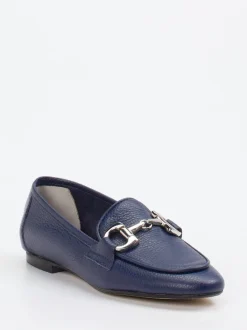 Andrea Puccini – Loafer aus Kalbleder in Marineblau