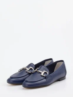 Andrea Puccini – Loafer aus Kalbleder in Marineblau
