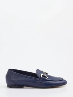 Andrea Puccini – Loafer aus Kalbleder in Marineblau