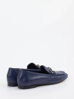 Andrea Puccini – Loafer aus Kalbleder in Marineblau