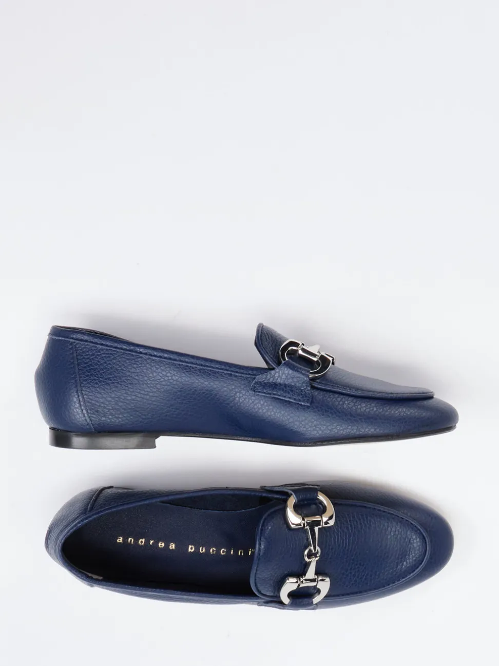 Andrea Puccini – Loafer aus Kalbleder in Marineblau