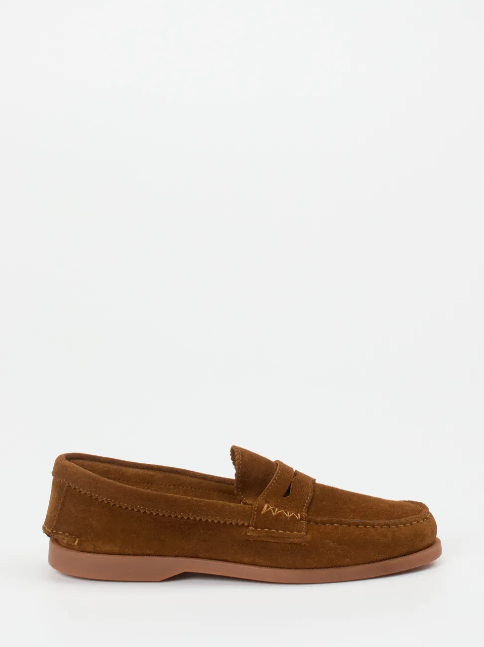 Andrea Puccini – Loafer aus Veloursleder rostbraun