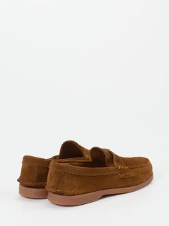 Andrea Puccini – Loafer aus Veloursleder rostbraun