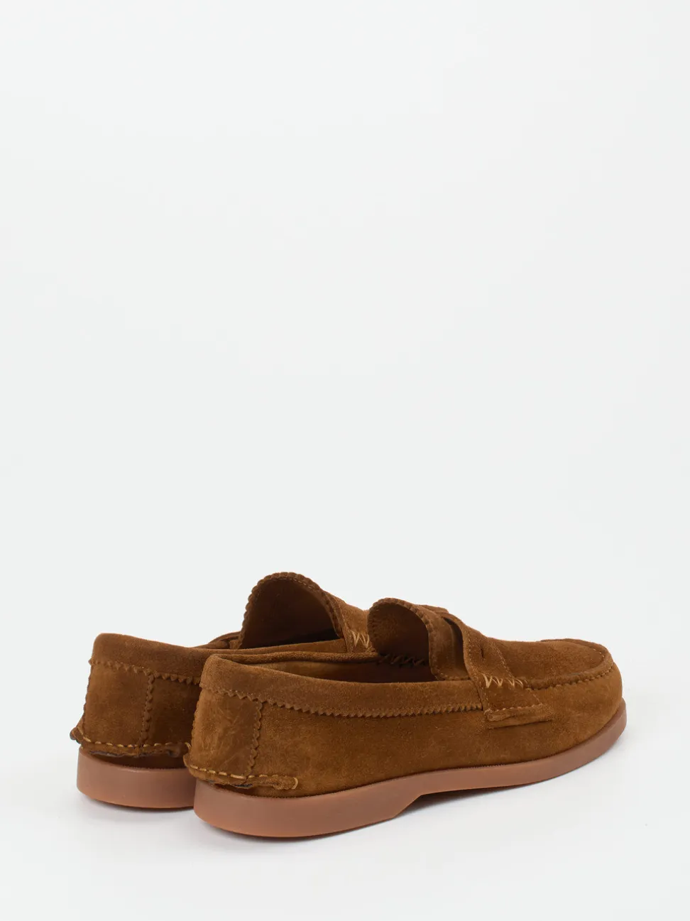 Andrea Puccini – Loafer aus Veloursleder rostbraun