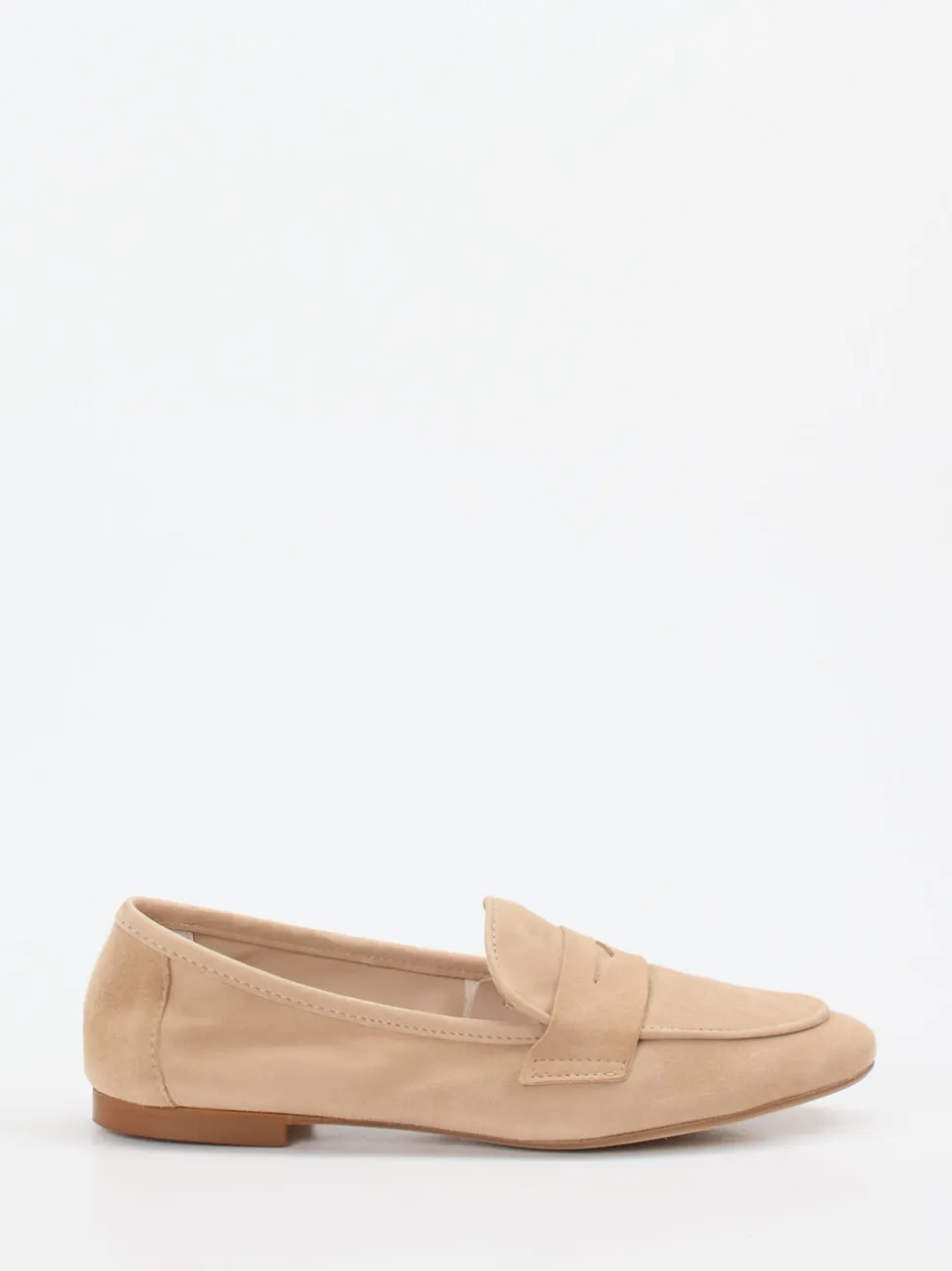Andrea Puccini – Loafer aus Veloursleder beige