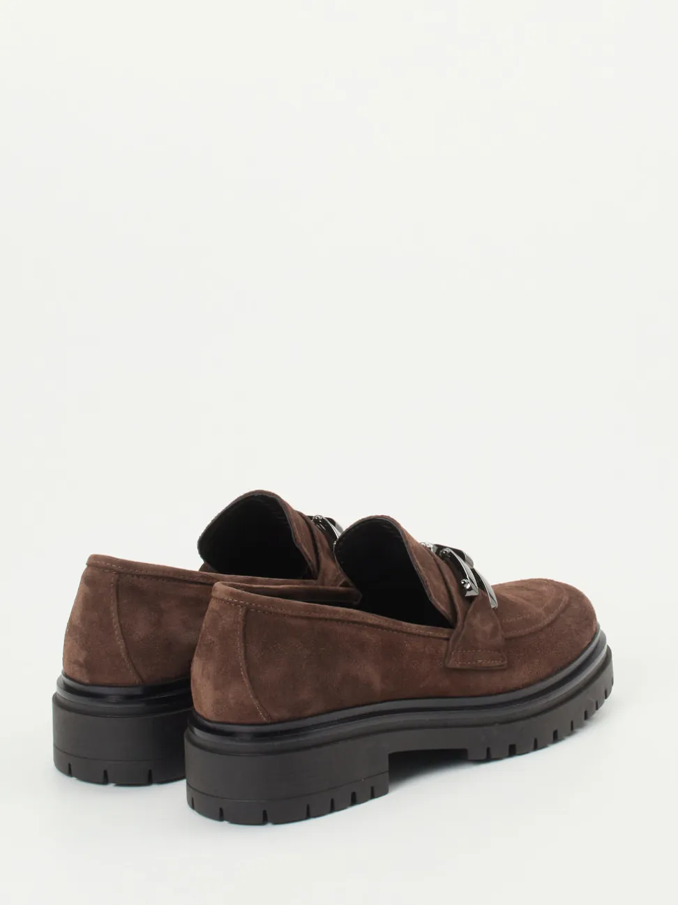 Andrea Puccini – Loafer aus Veloursleder Mittelbraun