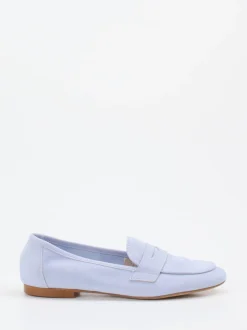 Andrea Puccini – Loafer aus Veloursleder Pastellflieder
