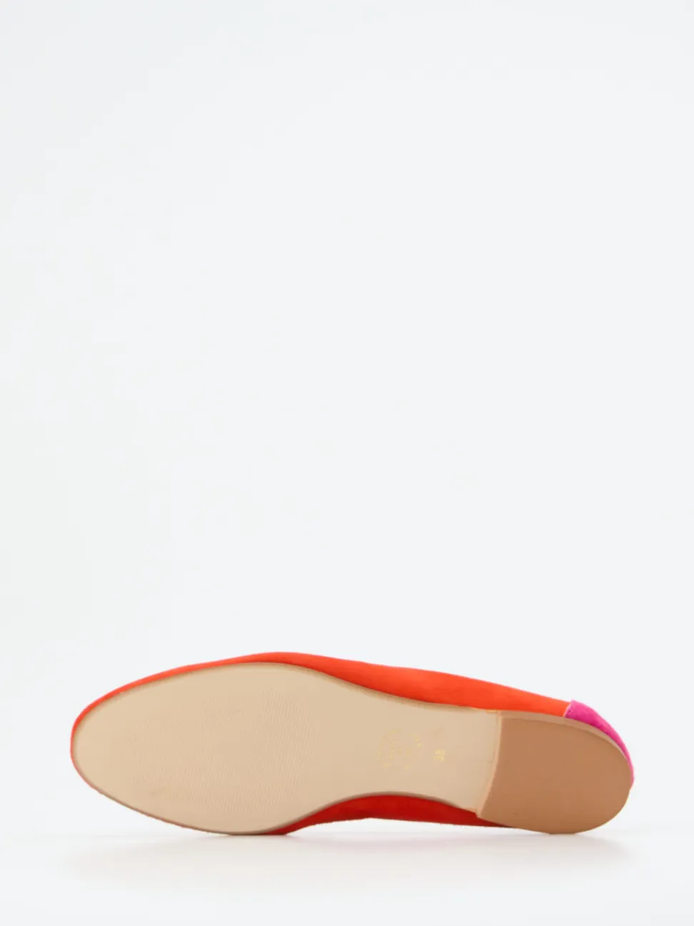 Andrea Puccini – Loafer aus Veloursleder in Orange