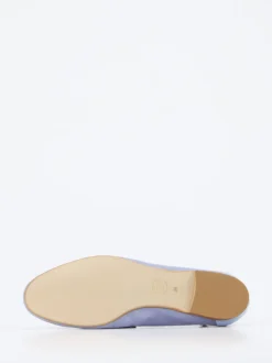 Andrea Puccini – Loafer aus Veloursleder Pastellblau