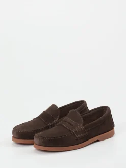 Andrea Puccini – Loafer aus Veloursleder Dunkelbraun