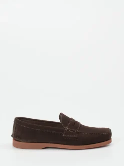Andrea Puccini – Loafer aus Veloursleder Dunkelbraun