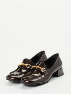 Andrea Puccini – Loafer aus Lackleder Dunkelbraun