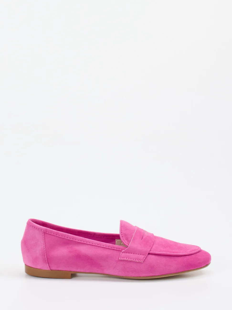 Andrea Puccini – Loafer aus Veloursleder pink